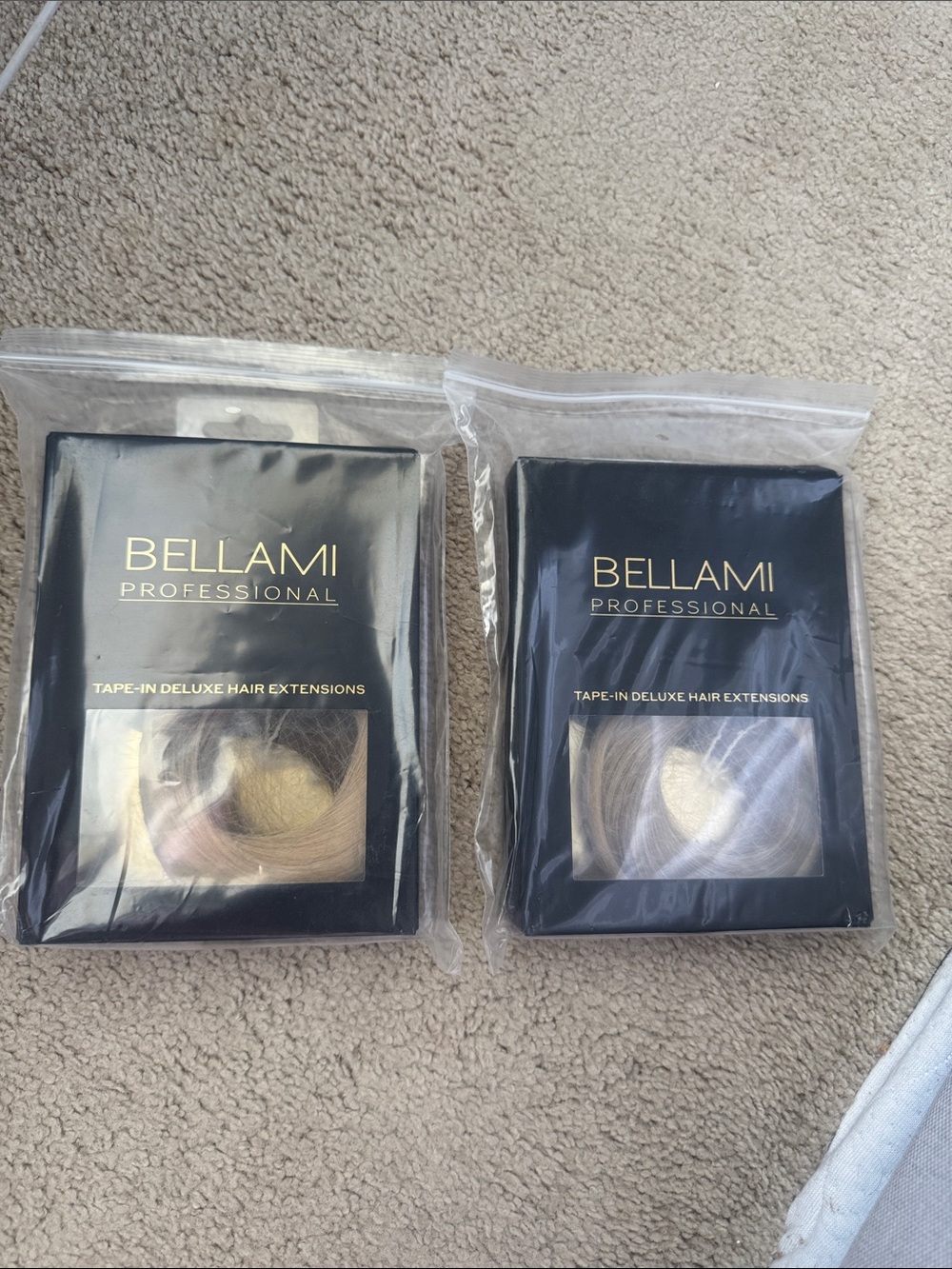 BELLAMI Blonde Tape-In Deluxe Hair Extensions 16 inch ash blonde/ash blown